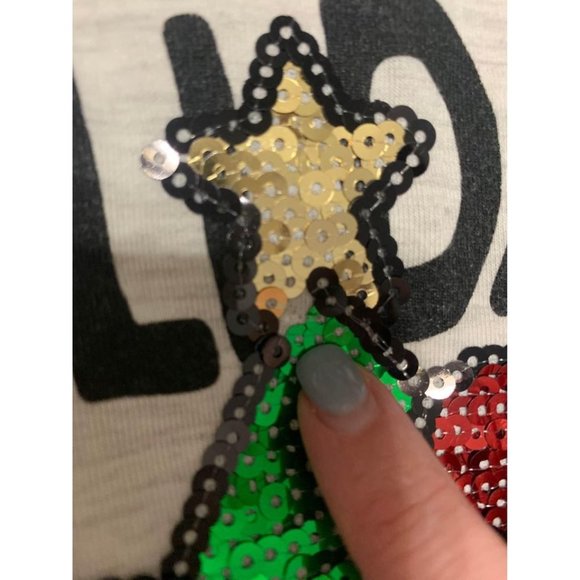 Merry Christmas Poof Girl Sleeper Top, Size 14 (bin C) - Picture 3 of 4